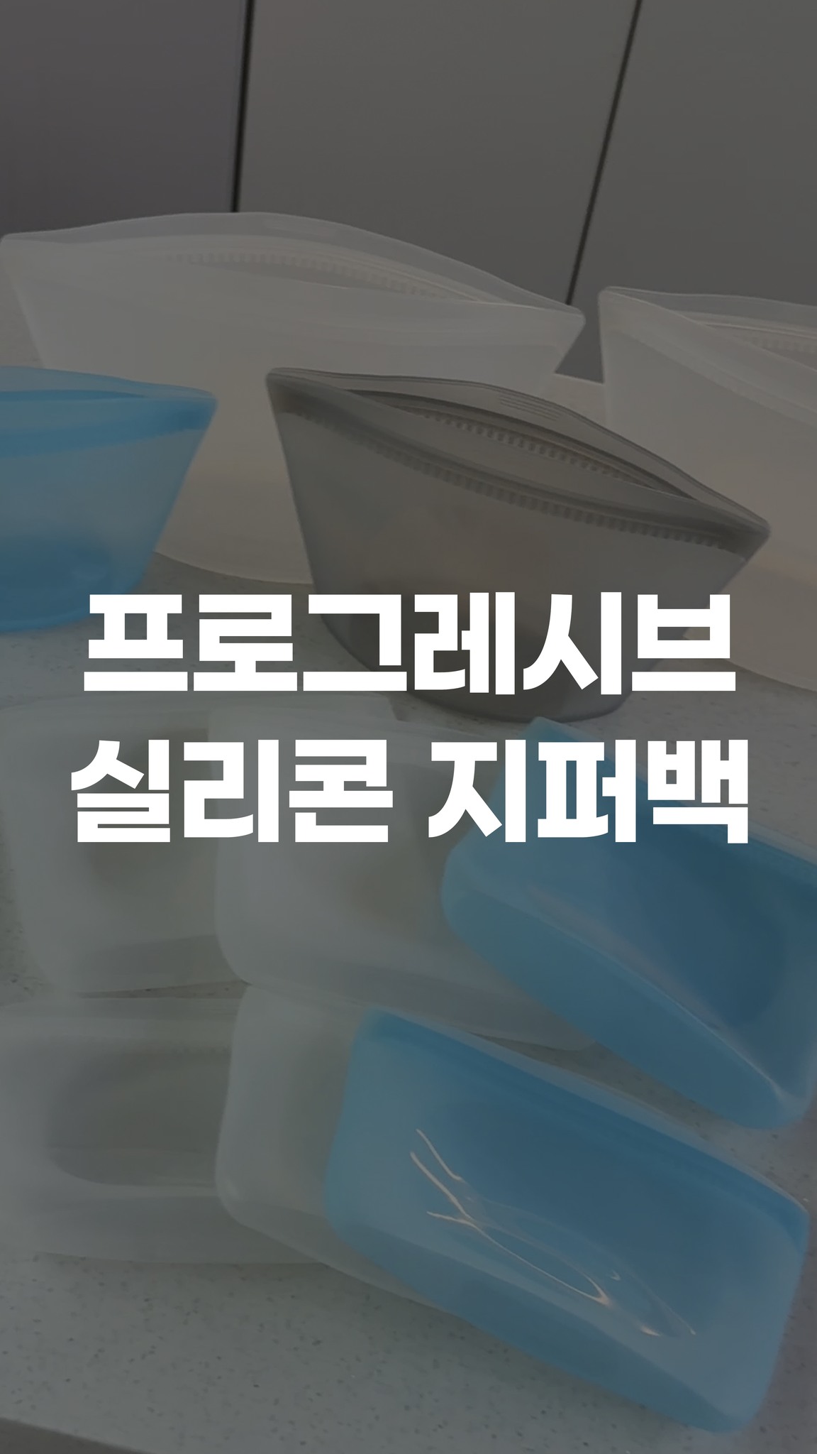 프로그레시브 실리콘 지퍼백 10종 세트
