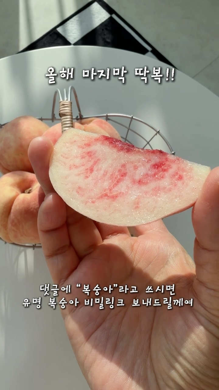 유명 딱복 복숭아